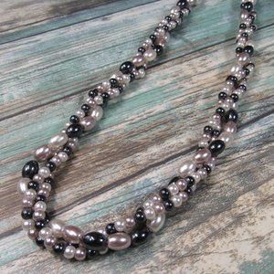 Twisted Strand Beaded Necklace